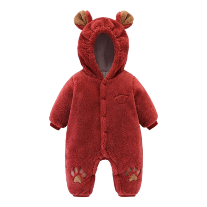 Premium Newborn Baby Winter Onesie | Warm Quilted Romper