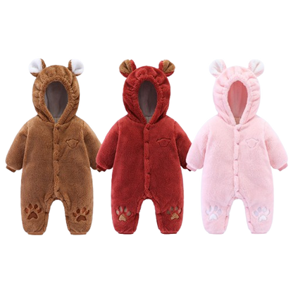 Premium Newborn Baby Winter Onesie | Warm Quilted Romper