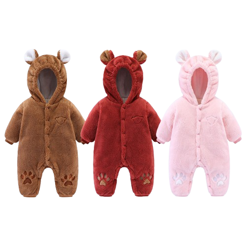 Premium Newborn Baby Winter Onesie | Warm Quilted Romper